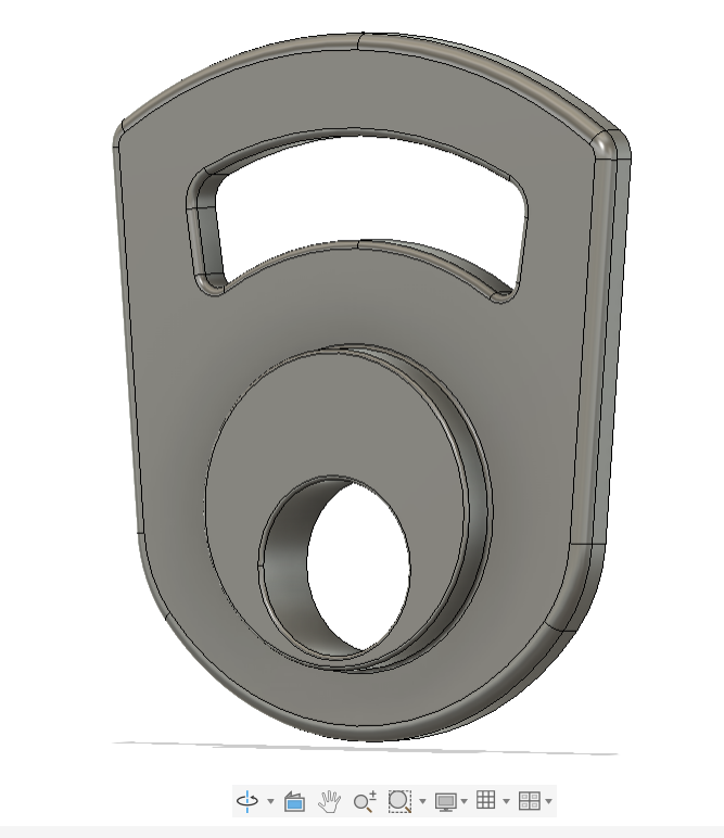 Modelagem CAD de peça técnica para elevador - vista 1